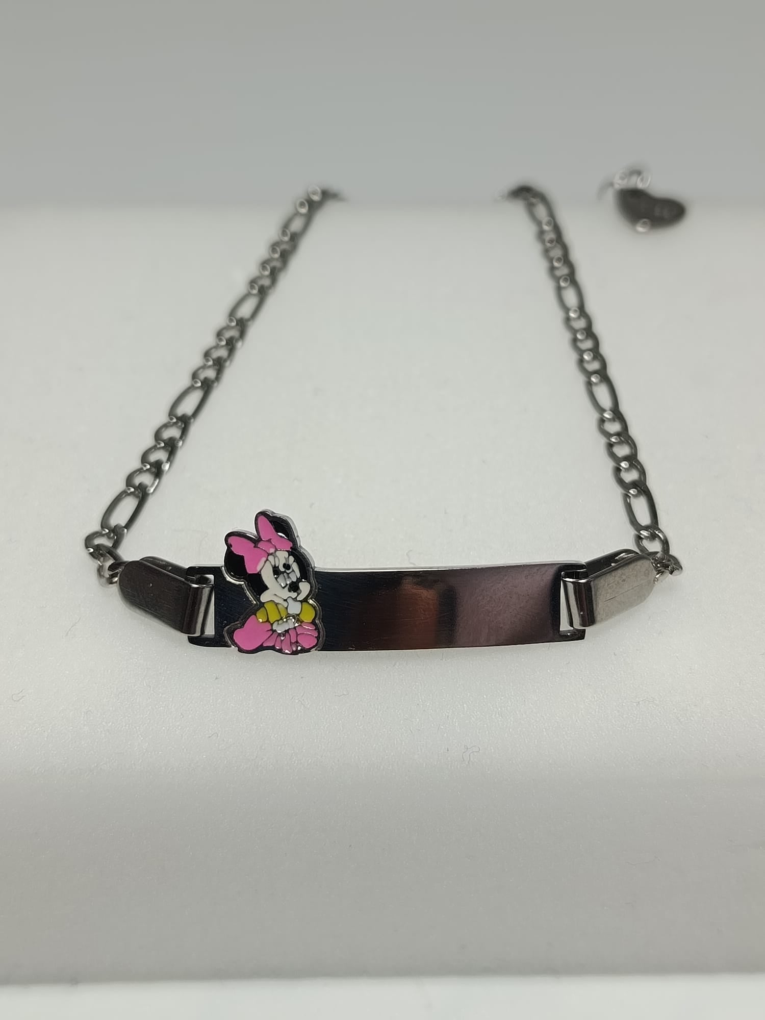 Esclava infantil MINNIE con nombre Izmi Láser Regalos Personalizados