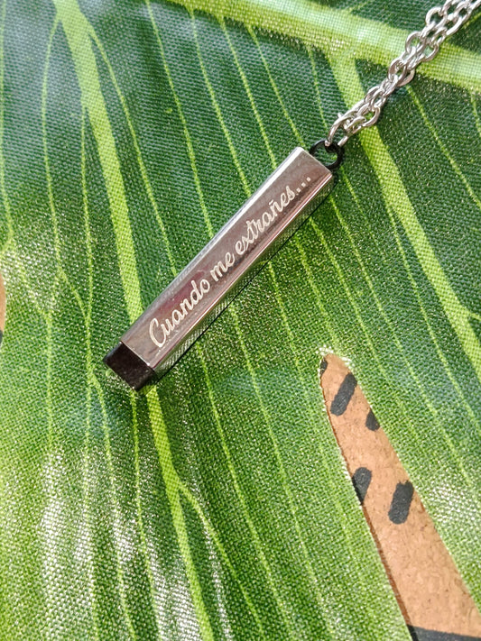 Colgante Secreto "Cuando Me Extrañes" - Joyería Emocional
