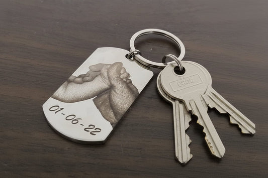 Llavero de acero inoxidable personalizado