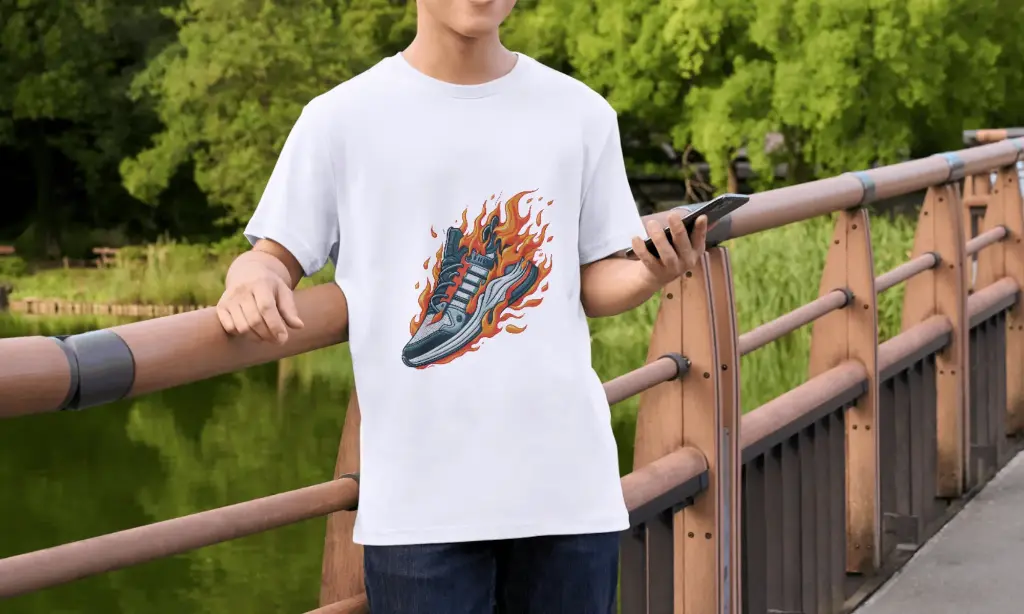 CAMISETA ZAPATILLAS FUEGO