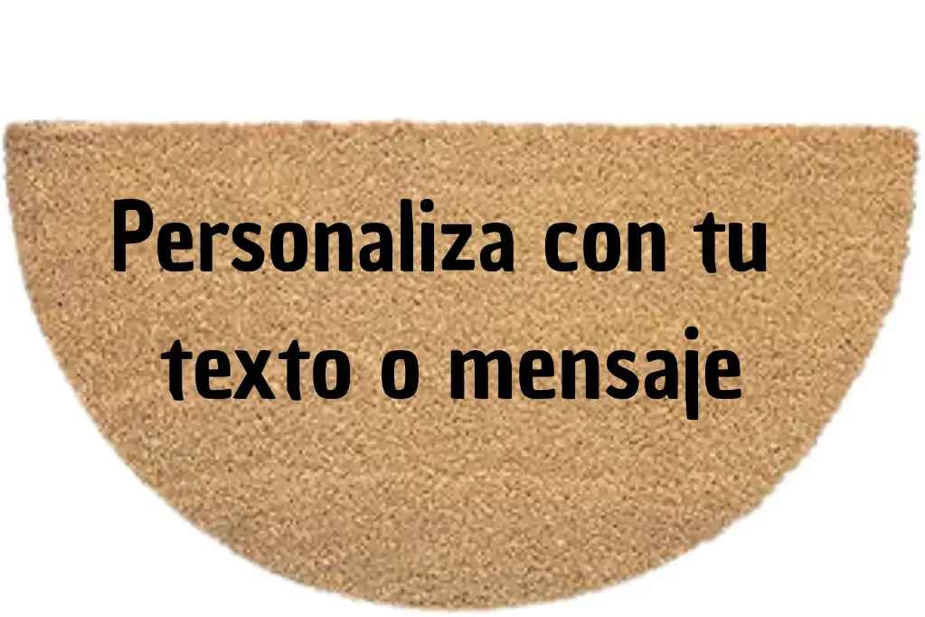 FELPUDO SEMICIRCULAR PERSONALIZADO 