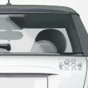 PEGATINA PARA COCHE FAMILIA