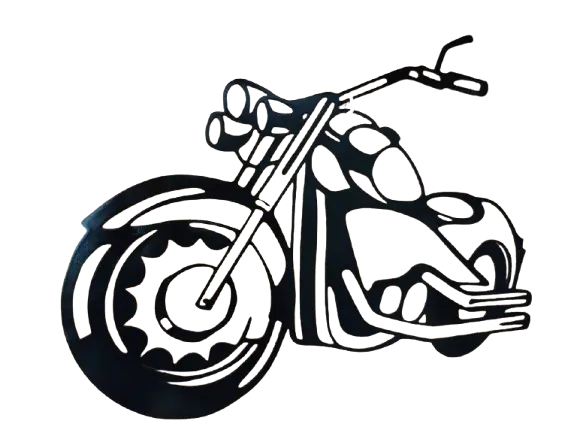SILUETA MOTO CUSTOM