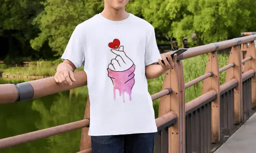 CAMISETA TICK LOVE