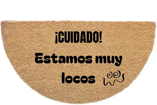 FELPUDO "SEMICIRCULAR" CUIDADO 
