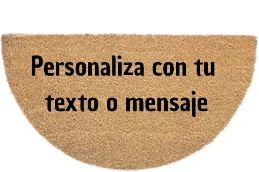 FELPUDO SEMICIRCULAR PERSONALIZADO 