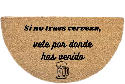 FELPUDO "SEMICIRCULAR" CERVEZA 