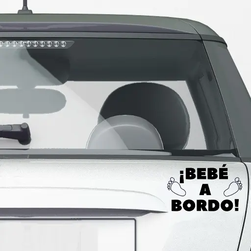 PEGATINA PARA COCHE "BEBÉ A BORDO"