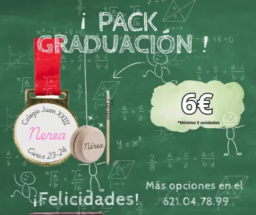 PACK REGALO GRADUACIÓN INFANTIL