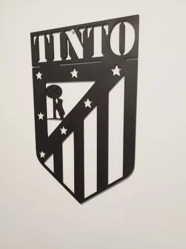 SILUETA ESCUDO ATLÉTICO DE MADRID
