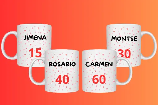 TAZA NOMBRE Y NÚMERO CUMPLE