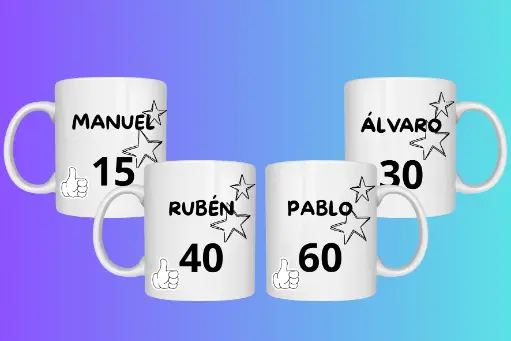 TAZA NOMBRE Y NÚMERO CUMPLE 2