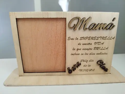 [001039] MARCO DE FOTOS EN MADERA "MAMÁ"
